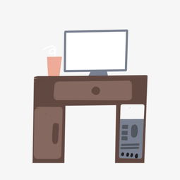 电脑桌家具插画手绘图片素材 设计与应用指南